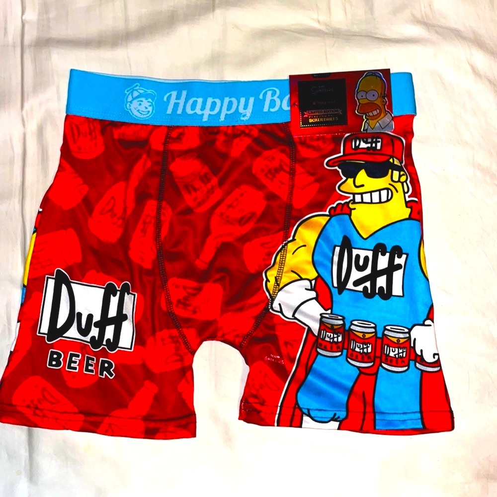 The Simpsons Duff Beer Happy Boxer size Medium 32-34